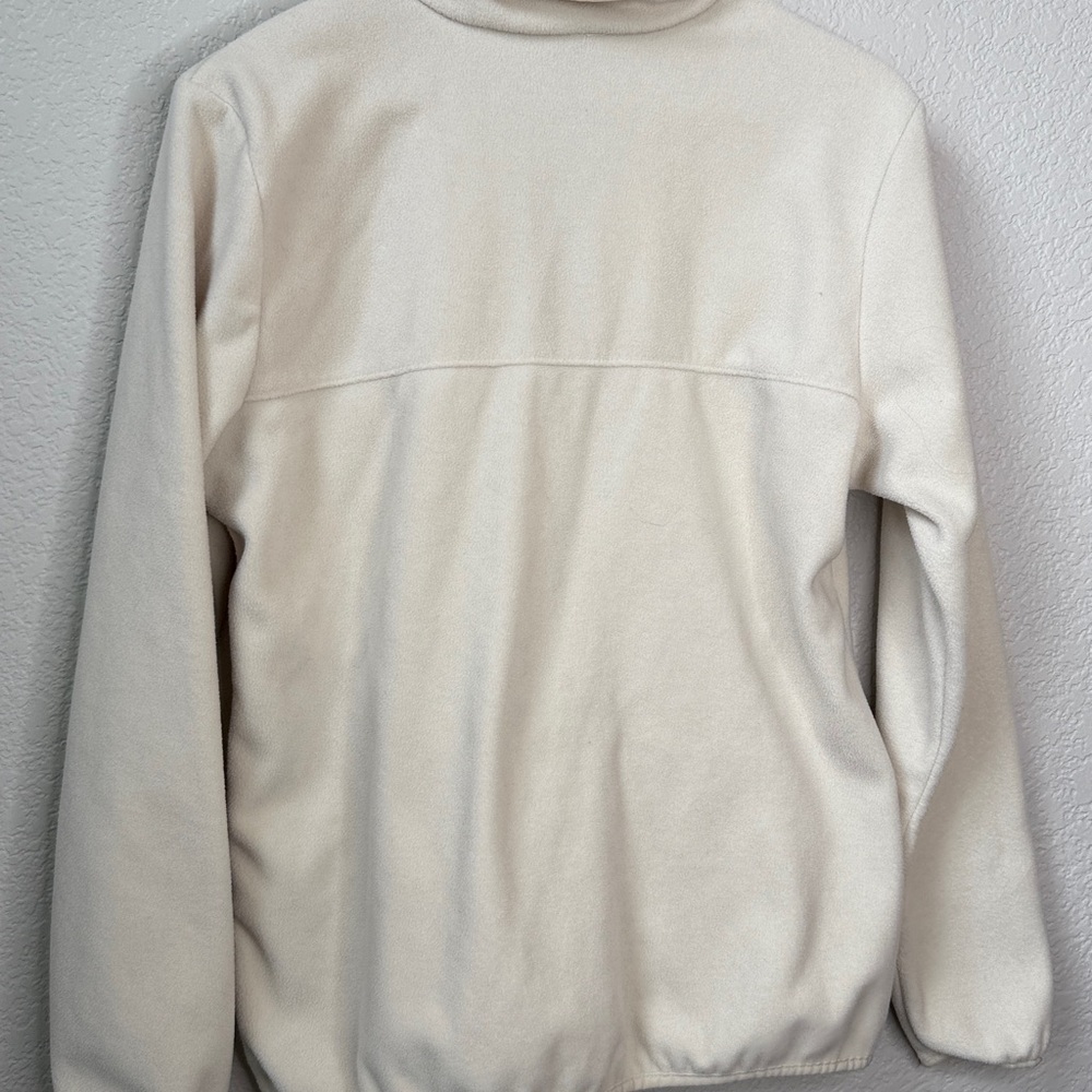 Columbia Fleece Pullover Cream Tan size Medium - Picture 9 of 11